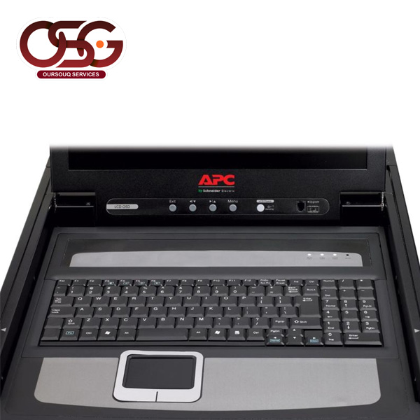 Apc ap5017 rack lcd console front