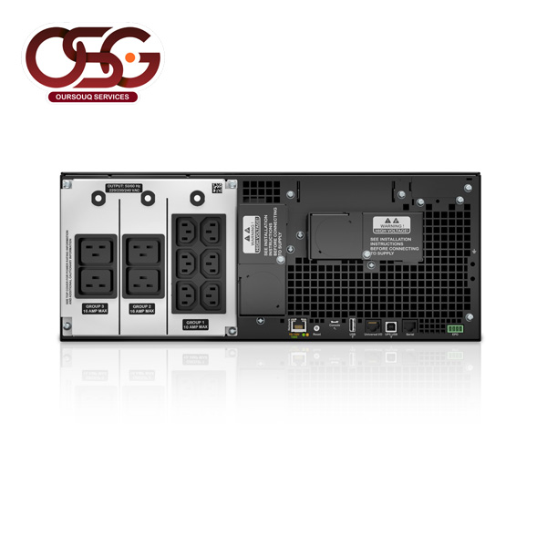 Apc smart ups on line srt6krmxli 6000va 230v back