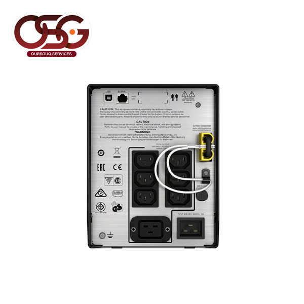 Smc2000i apc smart 2000va 230v back